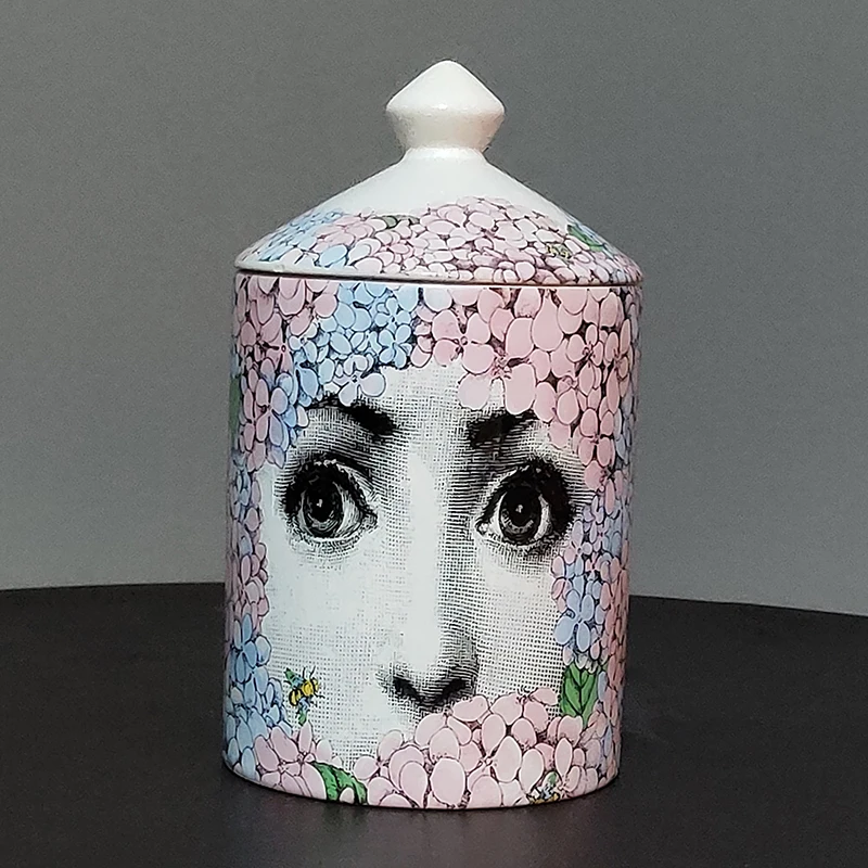 Creative Female Facial Decorative Jar Empty Candle Holder Lady Face Makeup Pen Cotton Swab Storage Box with Cover Ceramic Crafts
Creative Female Facial Decorative Jar Empty Candle Holder Lady Face Makeup Pen Cotton Swab Storage Box with Cover Ceramic Crafts