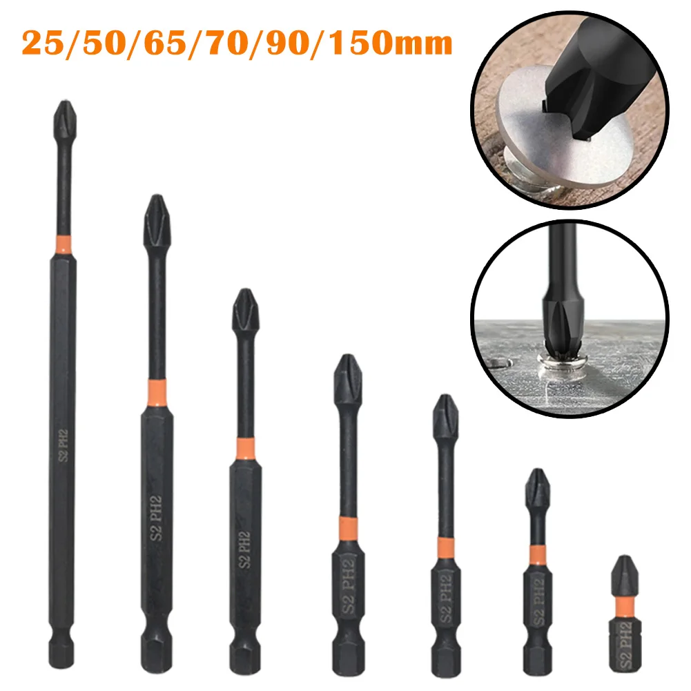 1pc 1/4Inch Hex PH2 Impact Screwdrivers Bit Magnetic Alloy Steel Cross Screwdriver Bit 25-150mm Screw Driver Hand Tools
1pc 1/4Inch Hex PH2 Impact Screwdrivers Bit Magnetic Alloy Steel Cross Screwdriver Bit 25-150mm Screw Driver Hand Tools