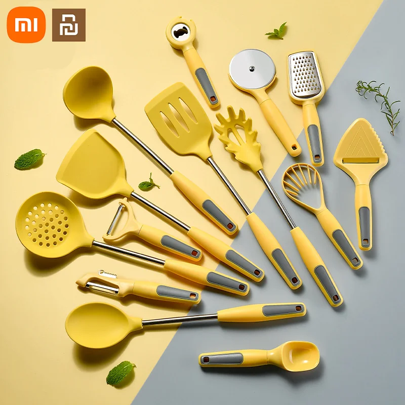 Xiaomi Youpin Silicone Kitchenware Cooking Tools 14-Piece Set Multi-Functional Toy Coyer Kitchen Auxiliary Gadget Set Multi-Tool
Xiaomi Youpin Silicone Kitchenware Cooking Tools 14-Piece Set Multi-Functional Toy Coyer Kitchen Auxiliary Gadget Set Multi-Tool