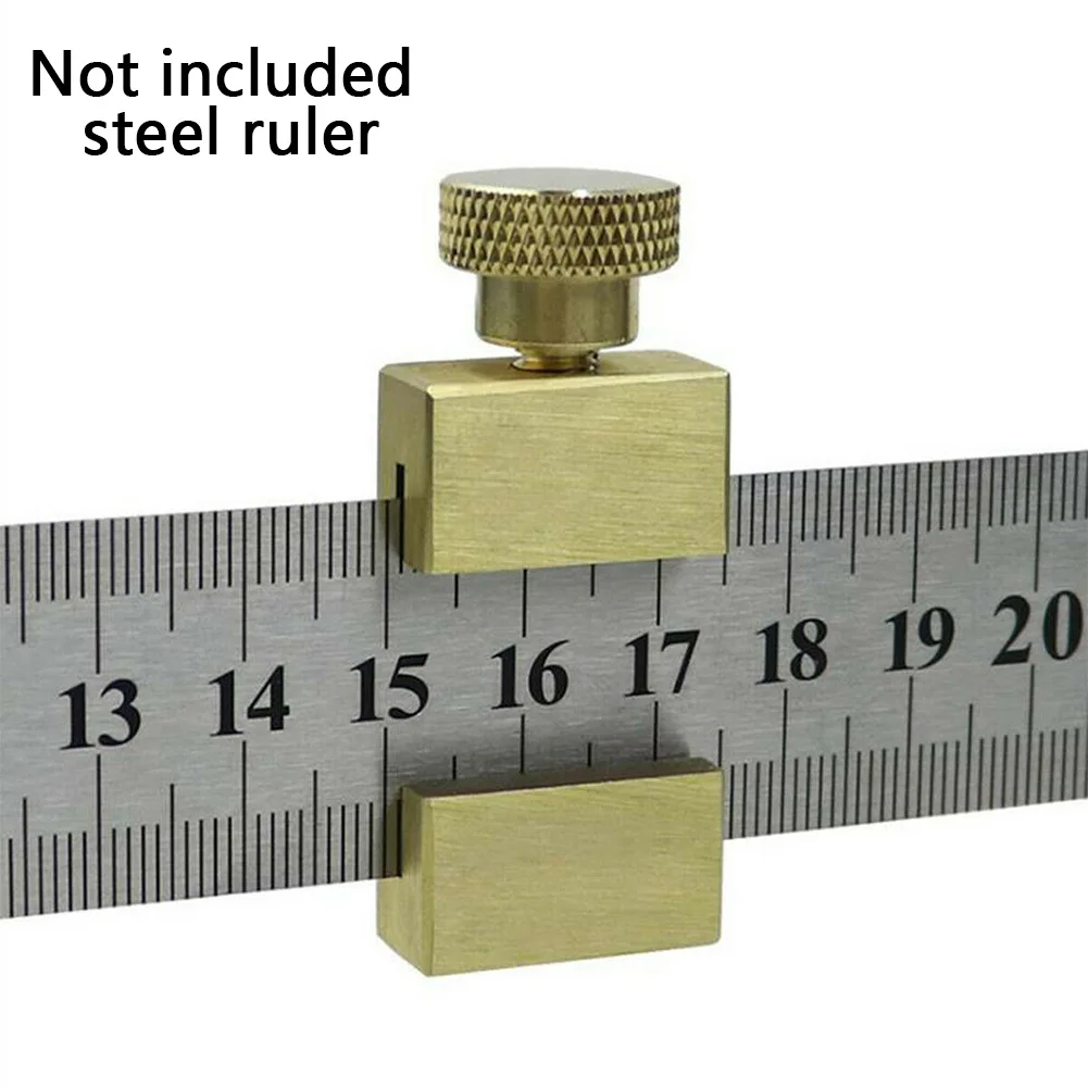 Steel Ruler Positioning Block Brass Angle Scriber Line Marking Gauge For Ruler Locator DIY Carpentry Scriber Measuring Tools
Steel Ruler Positioning Block Brass Angle Scriber Line Marking Gauge For Ruler Locator DIY Carpentry Scriber Measuring Tools