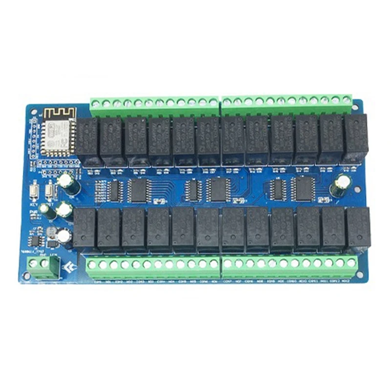 Релейный модуль постоянного тока ESP8266, плата разработки с Wi-Fi, 24 канала, 24 В, релейная плата ESP8266
Релейный модуль постоянного тока ESP8266, плата разработки с Wi-Fi, 24 канала, 24 В, релейная плата ESP8266