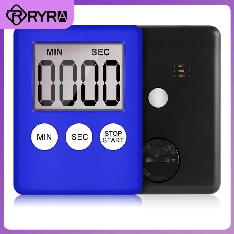 

Square Cooking Baking Count Up Magnet Stopwatch Clock Lcd Digital Screen Temporizador Large Display Kitchen Timer Mechanical