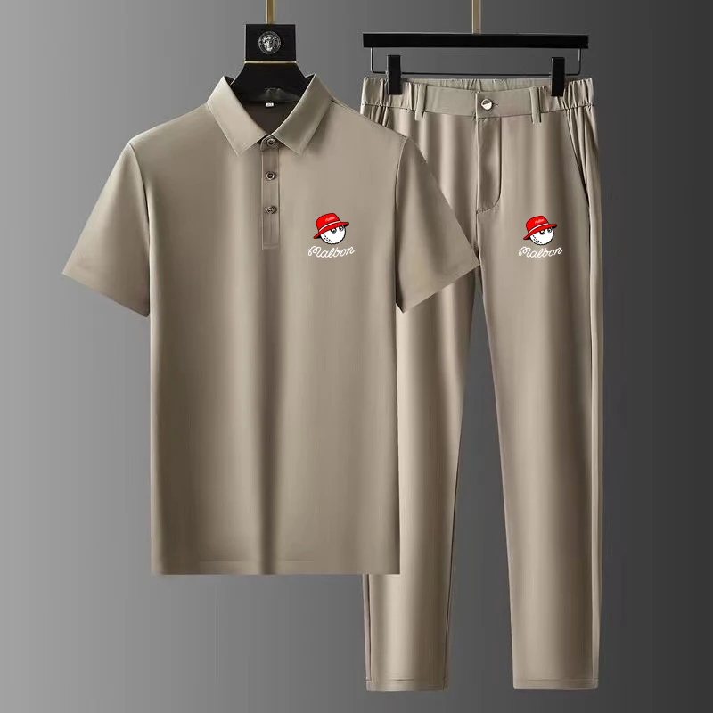 High Quality golf Clothing Summer Men's 2 Piece Set Casual T-Shirt + Pants Set Mens Sports Suit Fashion Short Sleeve Tracksuit
High Quality golf Clothing Summer Men's 2 Piece Set Casual T-Shirt + Pants Set Mens Sports Suit Fashion Short Sleeve Tracksuit
