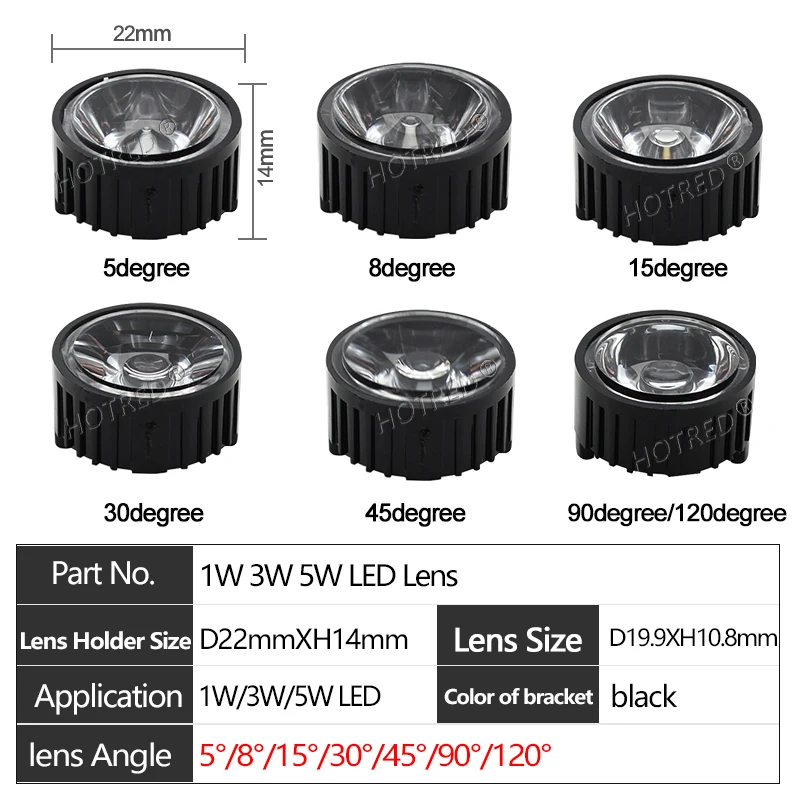 10 шт., Коллиматорные линзы HotRed 1Вт 3Вт 5Вт 20мм
10 шт., Коллиматорные линзы HotRed 1Вт 3Вт 5Вт 20мм