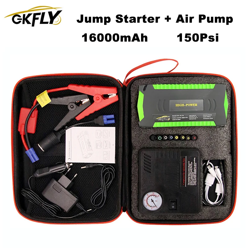 GKFLY Air Pump Compressor Super Power 600A Car Jump Starter Car Device 12V Car Starting For Petrol Diesel Car Battery Charger
GKFLY Air Pump Compressor Super Power 600A Car Jump Starter Car Device 12V Car Starting For Petrol Diesel Car Battery Charger