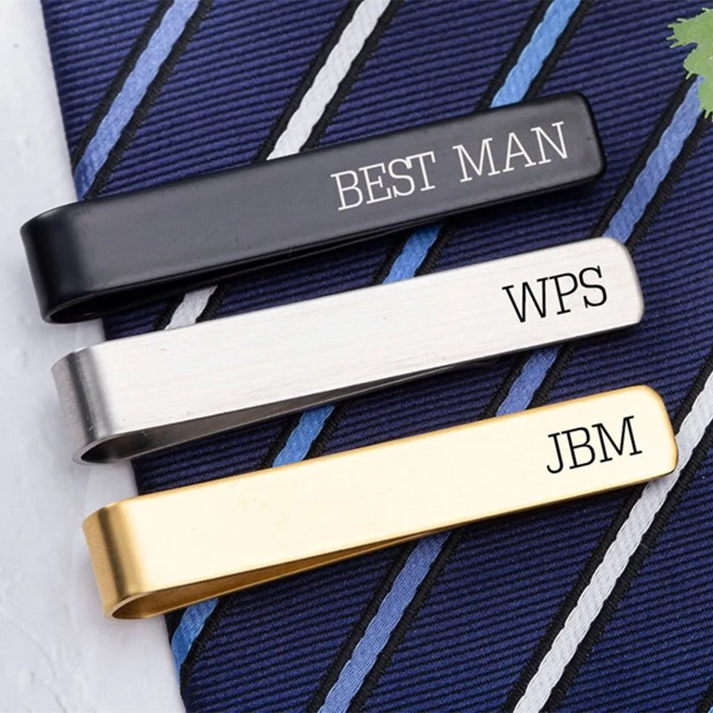 Personalized Name Tie Clips Men's Stainless Steel Custom Tie Bar Boyfriend Jewelry Groomsmen Gift Engraved Tie Clip For Dad
Personalized Name Tie Clips Men's Stainless Steel Custom Tie Bar Boyfriend Jewelry Groomsmen Gift Engraved Tie Clip For Dad