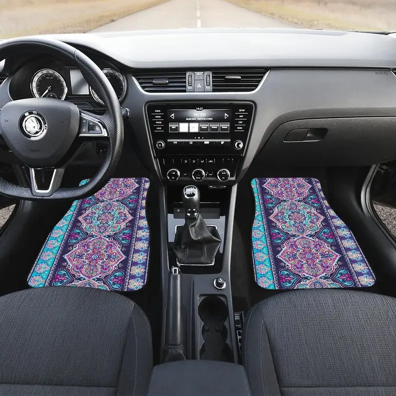 Blue Purple Persian Ethnic Aztec Boho Chic Bohemian Pattern Car Floor Mats Set, Front and Back Floor Mats for Car, Car Accessori
Blue Purple Persian Ethnic Aztec Boho Chic Bohemian Pattern Car Floor Mats Set, Front and Back Floor Mats for Car, Car Accessori