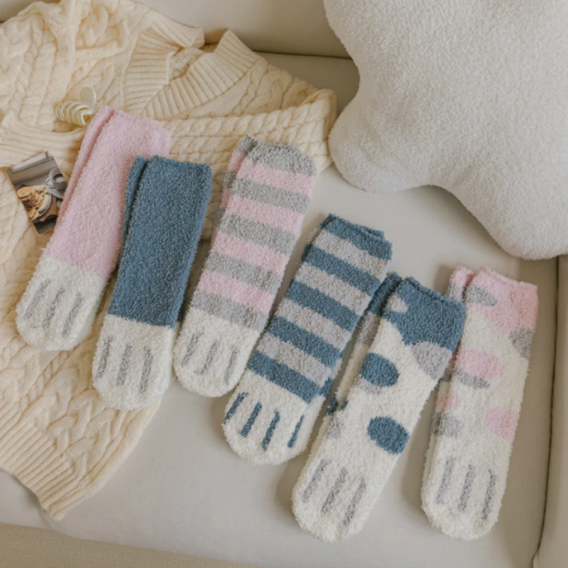 1 Pair Socks Cute Cat Claws Cartoon Fleece Female Fuzzy Tube Socks Autumn Winter Thick Warm Home Sleeping Floor Socks Hosiery
1 Pair Socks Cute Cat Claws Cartoon Fleece Female Fuzzy Tube Socks Autumn Winter Thick Warm Home Sleeping Floor Socks Hosiery