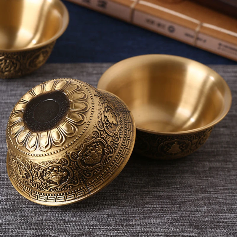 Ancient 1pcs Bronze Tantric Bowl Engraving Auspicious 9.5cmTribute Holy Water Cup Tribute Buddhist Bowl Desktop Gift Decorative
Ancient 1pcs Bronze Tantric Bowl Engraving Auspicious 9.5cmTribute Holy Water Cup Tribute Buddhist Bowl Desktop Gift Decorative