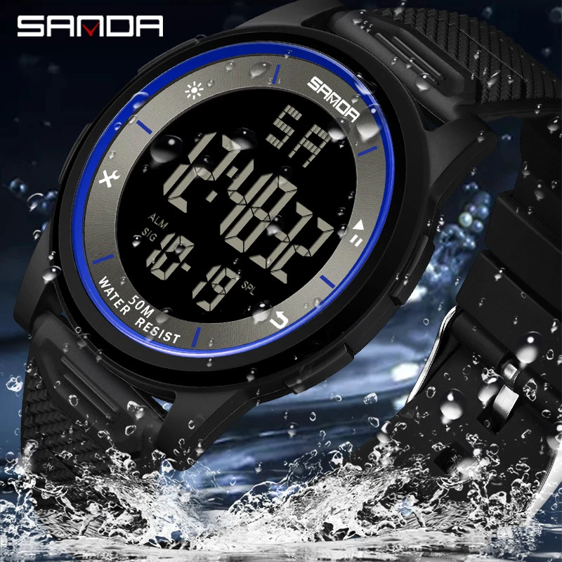 SANDA 6107 2023 Fashion Men's Watches 10mm Super Slim Electronic LED Digital Watch for Male Clock Wristwatch Relogio Masculino
SANDA 6107 2023 Fashion Men's Watches 10mm Super Slim Electronic LED Digital Watch for Male Clock Wristwatch Relogio Masculino