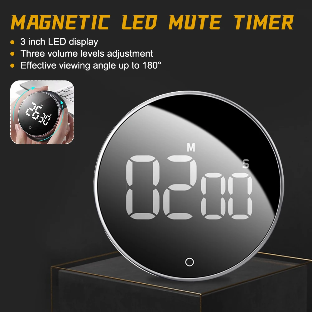 Magnetic Kitchen Timer Digital Timer Manual Countdown Alarm Clock Mechanical Cooking Timer Cooking Shower Study Stopwatch
Magnetic Kitchen Timer Digital Timer Manual Countdown Alarm Clock Mechanical Cooking Timer Cooking Shower Study Stopwatch