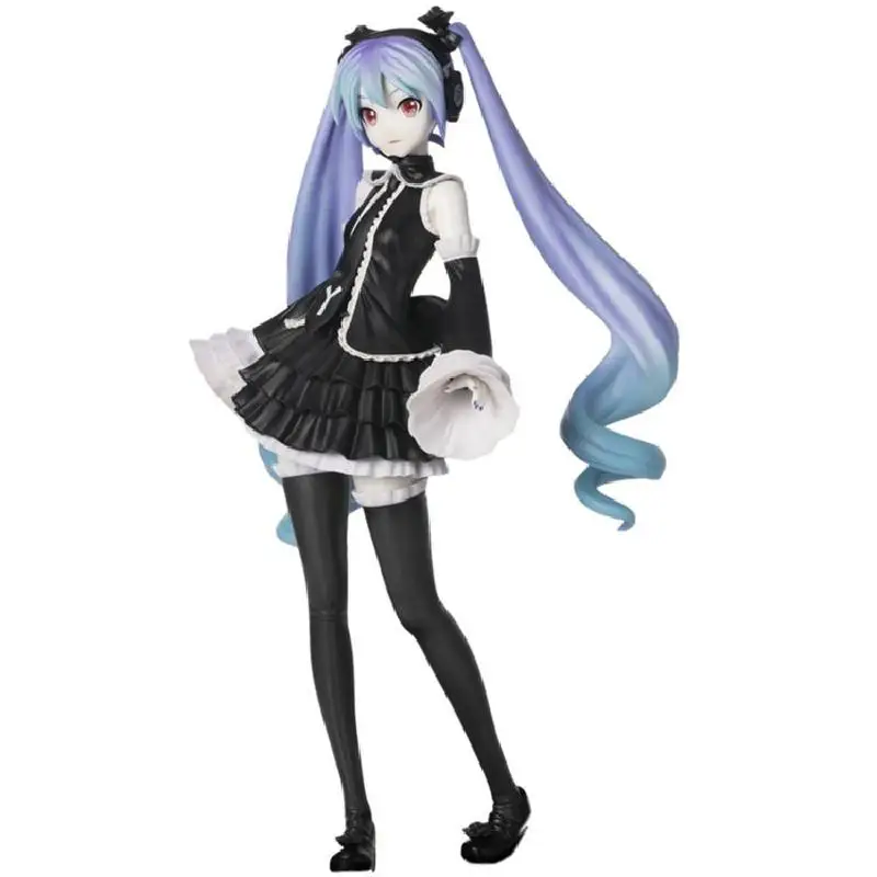 Anime 25cm Black Dress Gothic Style Hatsune Miku Ver Pvc Action Figure Collectibles Girls Action Figure Toys 
Anime 25cm Black Dress Gothic Style Hatsune Miku Ver Pvc Action Figure Collectibles Girls Action Figure Toys