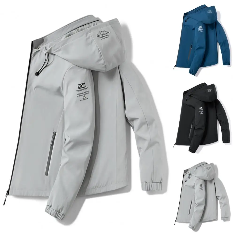 Super Soft Trendy Drawstring Removable Hood Coat Breathable Men Jacket Solid Color Streetwear
Super Soft Trendy Drawstring Removable Hood Coat Breathable Men Jacket Solid Color Streetwear