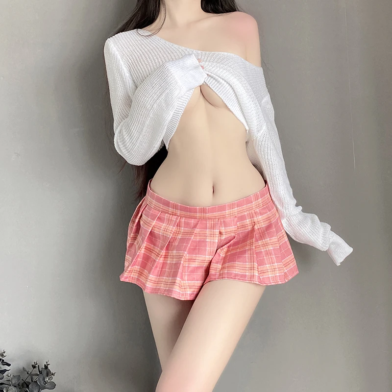 Women School Girls Uniform Set Lingerie Costume Top Shirt With Plaid Skirt Sexy Student Uniform Role Play Porno Outfit New
Women School Girls Uniform Set Lingerie Costume Top Shirt With Plaid Skirt Sexy Student Uniform Role Play Porno Outfit New