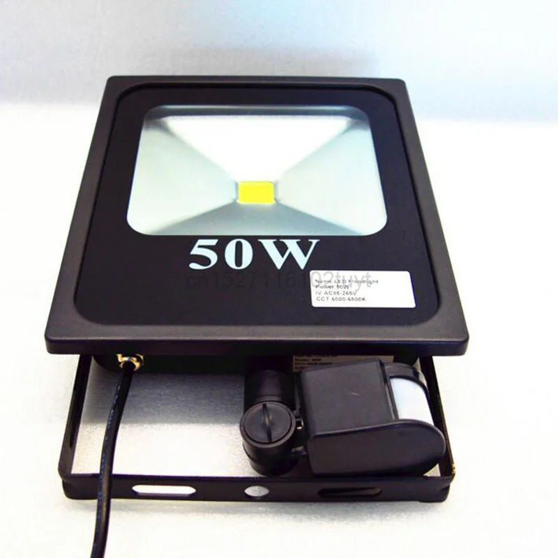 

10pcs 10W 20W 30W 50W Flood Lamp PIR Motion Sensor Floodlight RGB Warm White Lighting LED AC 85-265V Outdoor Waterproof Light
