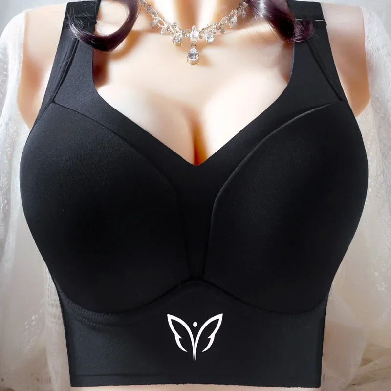 Plus Size Seamless Bras for Women Wireless Brassiere Lightly Lined Full Coverage Bra C D E Cup
Plus Size Seamless Bras for Women Wireless Brassiere Lightly Lined Full Coverage Bra C D E Cup
