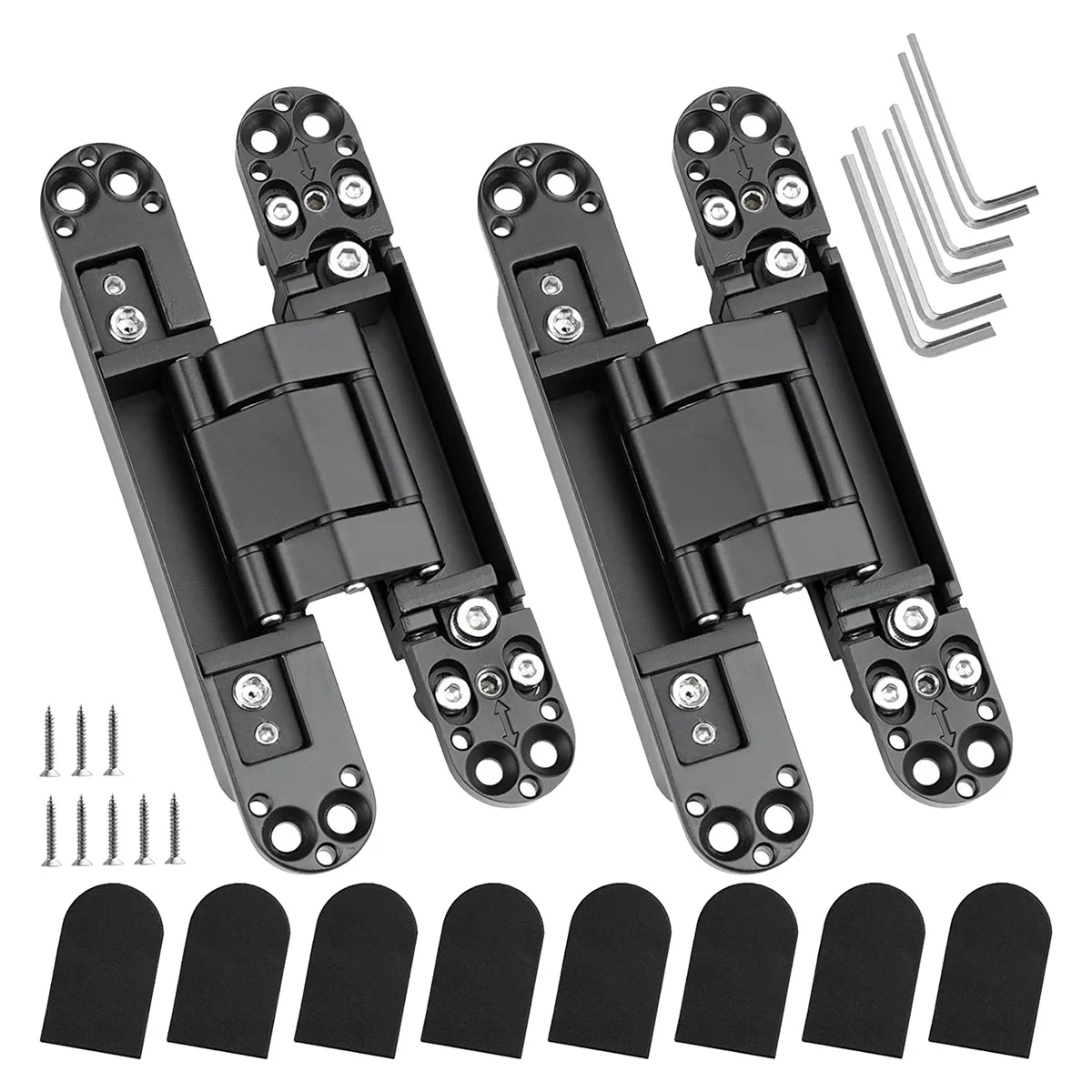 6Inch Door Hinges Zinc Alloy Invisible Hinge, 3-Way Adjustable Butt Hinges Concealed Hinges 2 Packs
6Inch Door Hinges Zinc Alloy Invisible Hinge, 3-Way Adjustable Butt Hinges Concealed Hinges 2 Packs