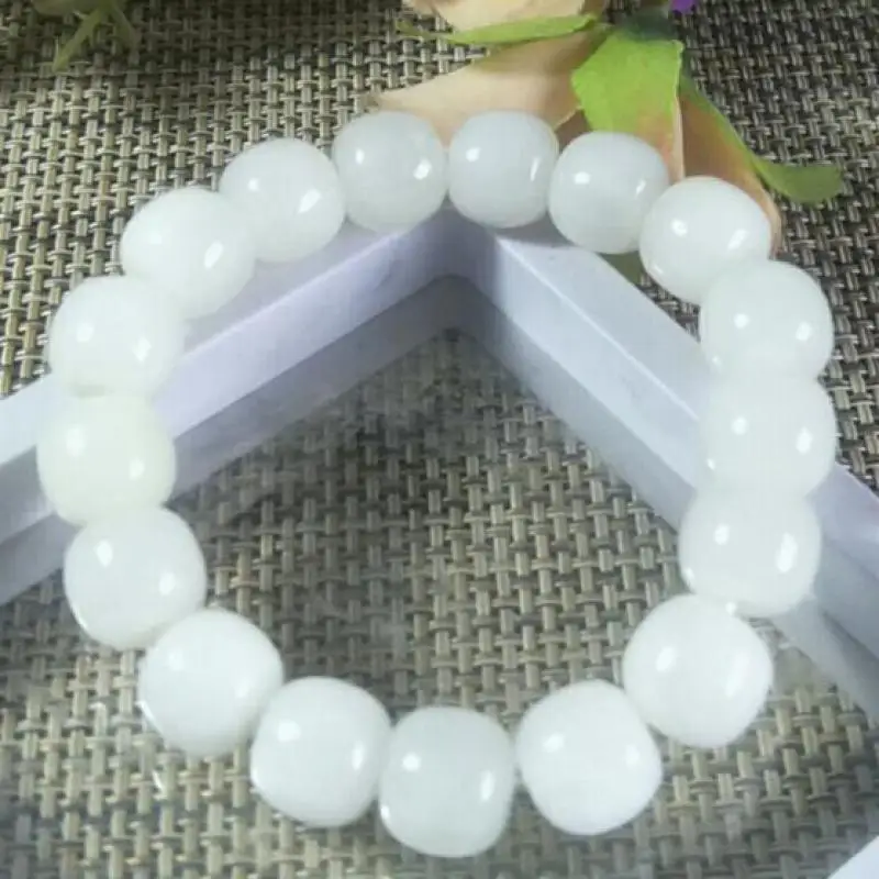 Natural Hetian Jade 12mm Old Type Bead Jades Bracelet Jewelry Exorcise Evil Spirits Auspicious Lucky Amulet Nephrite Bracelets
Natural Hetian Jade 12mm Old Type Bead Jades Bracelet Jewelry Exorcise Evil Spirits Auspicious Lucky Amulet Nephrite Bracelets