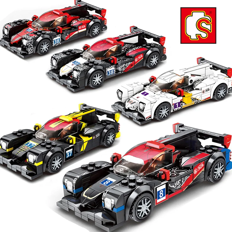 

Sembo Block Supercar Racing Speed Champion City Technical Super Sports Car Model DIY Building Moc Brick Kids Toys Ideas SuperRun