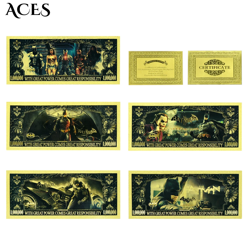 Classic Movie Money A Million Dollars Gold Banknotes Bruce Wayne Fake Money Dark Knight Prop Ticket Party Toys Wholesale Items
Classic Movie Money A Million Dollars Gold Banknotes Bruce Wayne Fake Money Dark Knight Prop Ticket Party Toys Wholesale Items