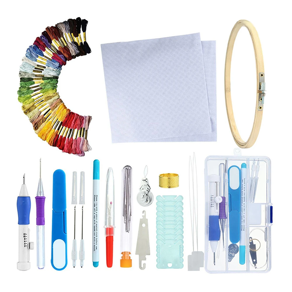 1Set Cross Stitch Embroidery Thread Magic Needle Punch Pen Tool Accessories Knitting Sewing Stitching Making Embroidery Crafts
1Set Cross Stitch Embroidery Thread Magic Needle Punch Pen Tool Accessories Knitting Sewing Stitching Making Embroidery Crafts
