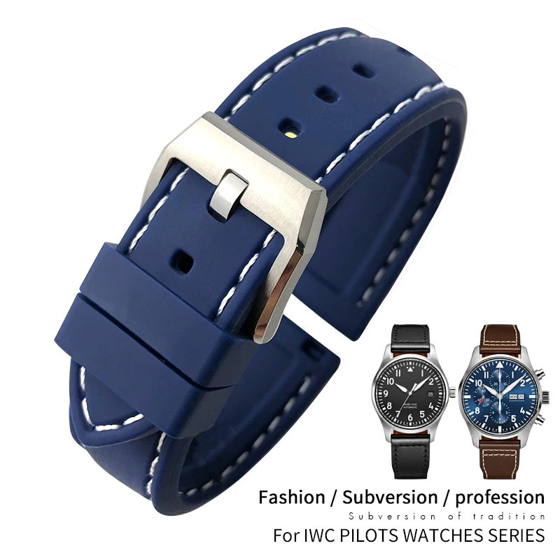20 21 22mm Waterproof Rubber Silicone Watch Bands For IWC Mark LE PETIT PRINCE Big PILOT Spitfire Timezon Portuguese Bracelete
20 21 22mm Waterproof Rubber Silicone Watch Bands For IWC Mark LE PETIT PRINCE Big PILOT Spitfire Timezon Portuguese Bracelete