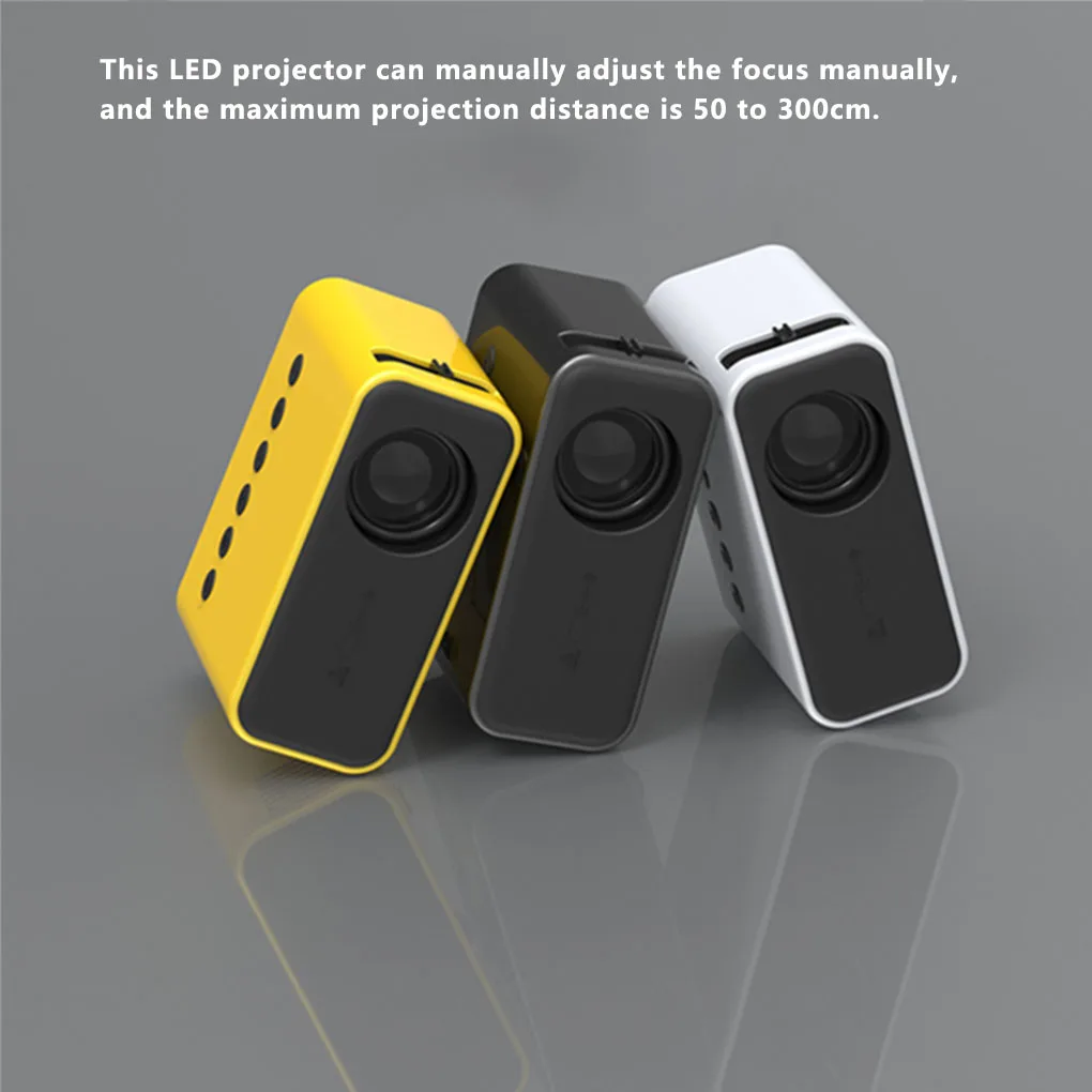 Mini Projector 1080P LED Cinema Projector Adjustable Portable Media Video Player Black US Plug
Mini Projector 1080P LED Cinema Projector Adjustable Portable Media Video Player Black US Plug