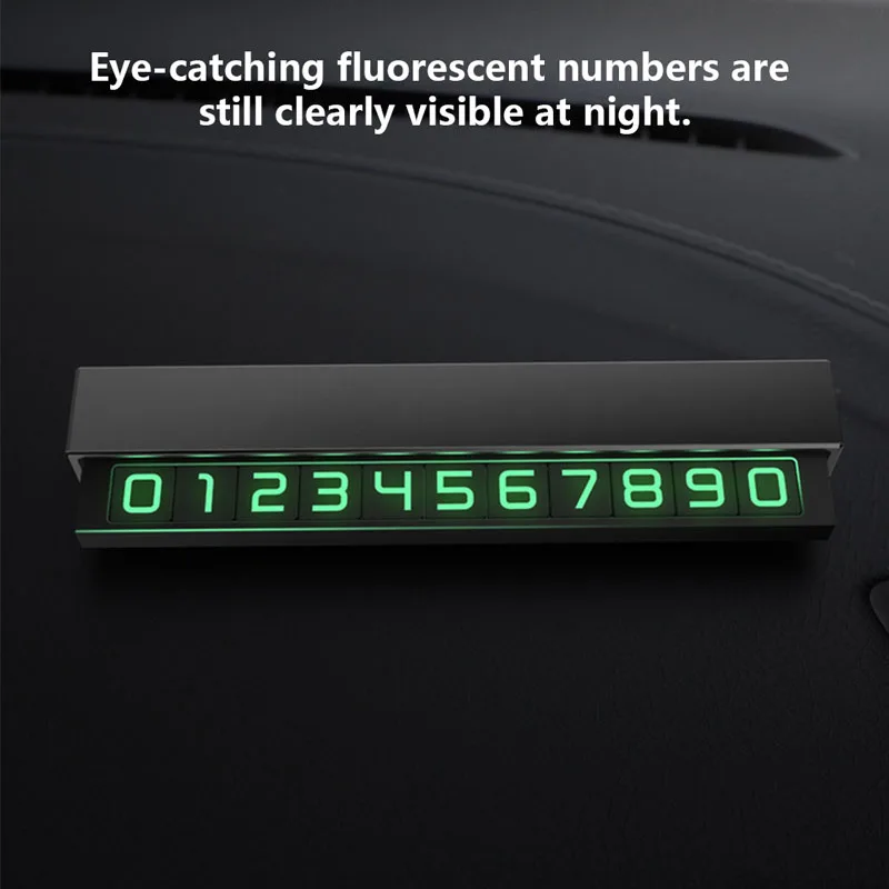 Car Styling Sticker Temporary Parking Card Metal Phone Number Plate Luminous Temporary Parking Sign Moving Car Number Plate
Car Styling Sticker Temporary Parking Card Metal Phone Number Plate Luminous Temporary Parking Sign Moving Car Number Plate