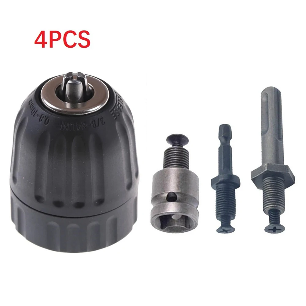 0.8-10mm Precise Keyless Drill Chuck Converter 3/8"- 24UNF Thread Quick Change 1/2" Square Socket Adapter SDS-Plus 1/4" Hex
0.8-10mm Precise Keyless Drill Chuck Converter 3/8"- 24UNF Thread Quick Change 1/2" Square Socket Adapter SDS-Plus 1/4" Hex