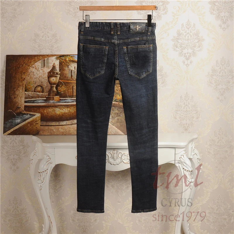 High New 2022 Classic Vintage Morden Future Luxurious Embroidery Metal Pu bee jeans Cotton Denim Pants comfort casual 28-38 #5
High New 2022 Classic Vintage Morden Future Luxurious Embroidery Metal Pu bee jeans Cotton Denim Pants comfort casual 28-38 #5