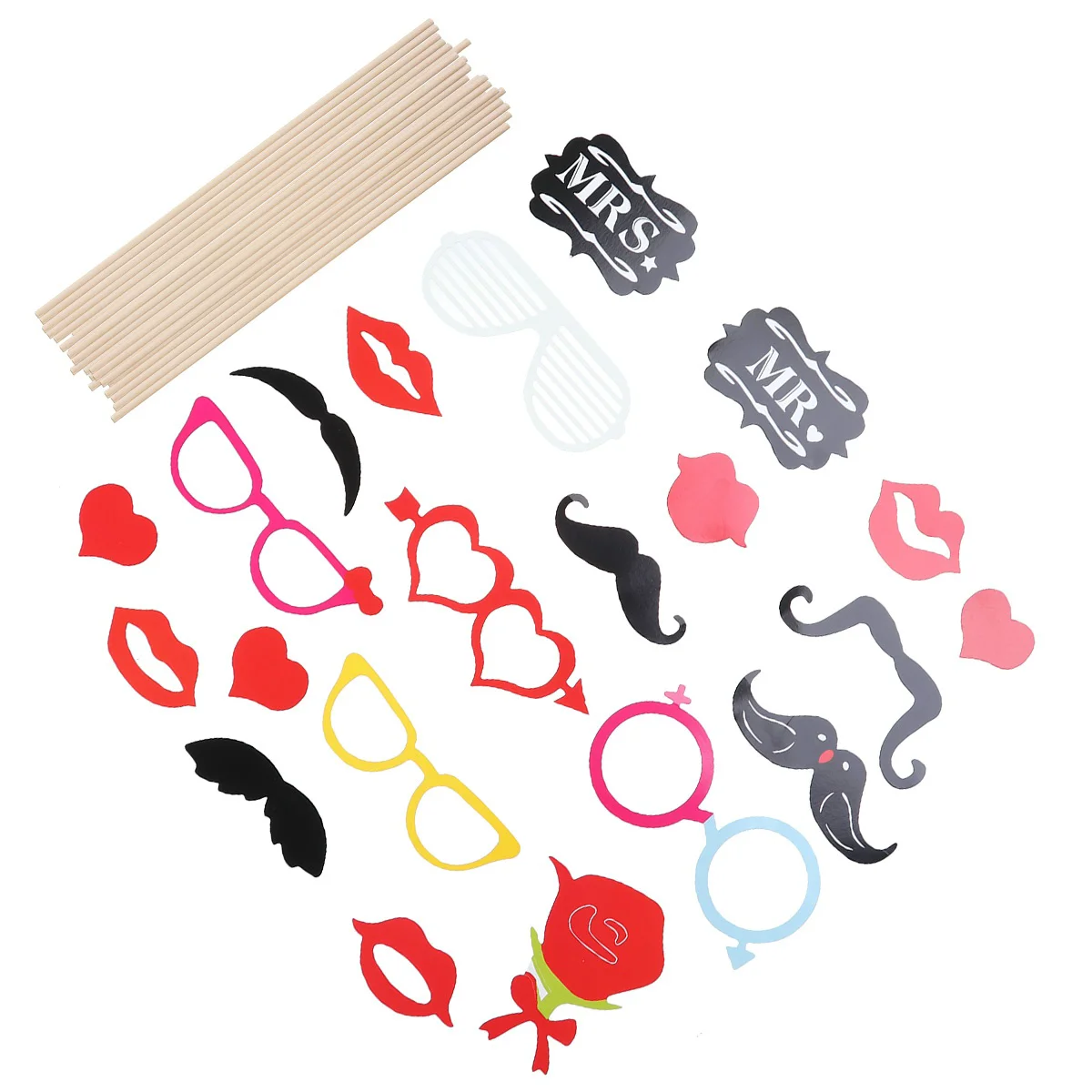 19Pcs Wedding Photo Accessories Photo Shooting Photography Props for Theme Party Costume Party
19Pcs Wedding Photo Accessories Photo Shooting Photography Props for Theme Party Costume Party