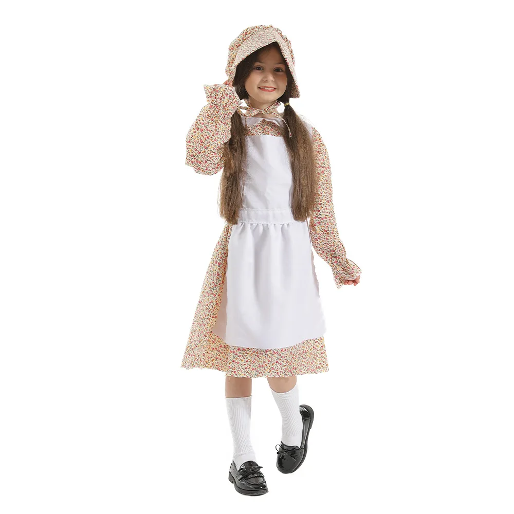 Floral Girls Dorothy Maid Cosplay Kids Children Halloween Countrywoman Costumes Carnival Purim Parade Role Play Show Party Dress
Floral Girls Dorothy Maid Cosplay Kids Children Halloween Countrywoman Costumes Carnival Purim Parade Role Play Show Party Dress