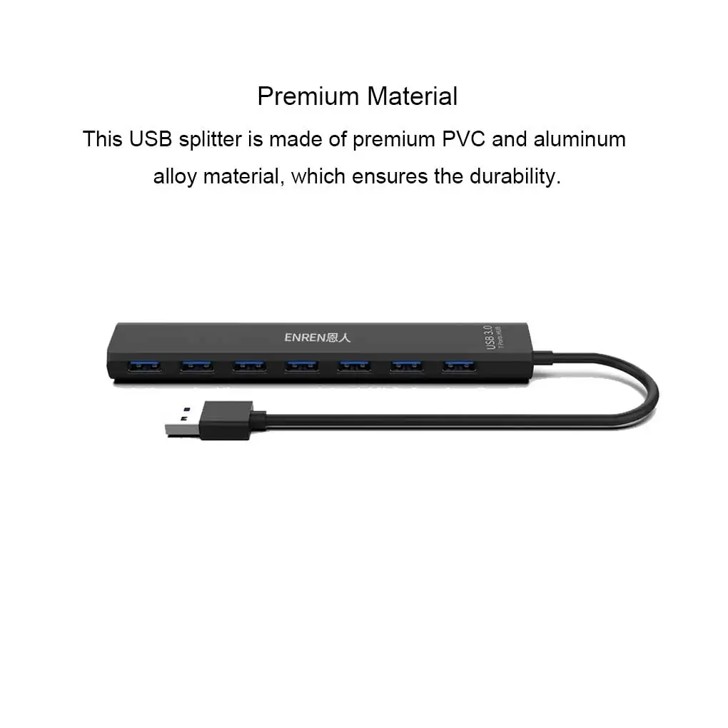 2X USB Splitter Compact Size Multipurpose Cable Organizer Converting Device Wear-resistance for Household 7-Port Converter
2X USB Splitter Compact Size Multipurpose Cable Organizer Converting Device Wear-resistance for Household 7-Port Converter