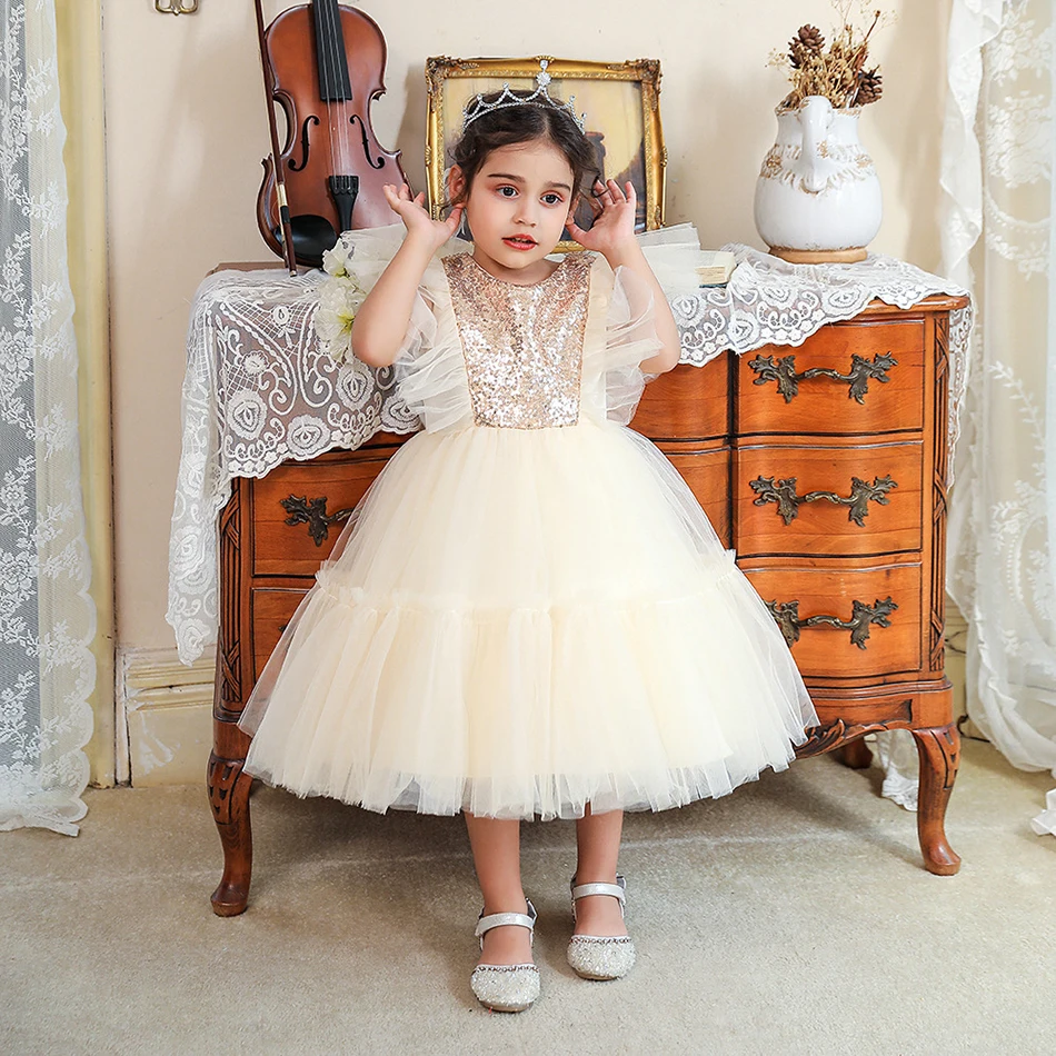 Wedding Birthday Dresses For Girls Elegant Party Sequins Tutu Christening Gown Kids Children Formal Pageant Clothes
Wedding Birthday Dresses For Girls Elegant Party Sequins Tutu Christening Gown Kids Children Formal Pageant Clothes