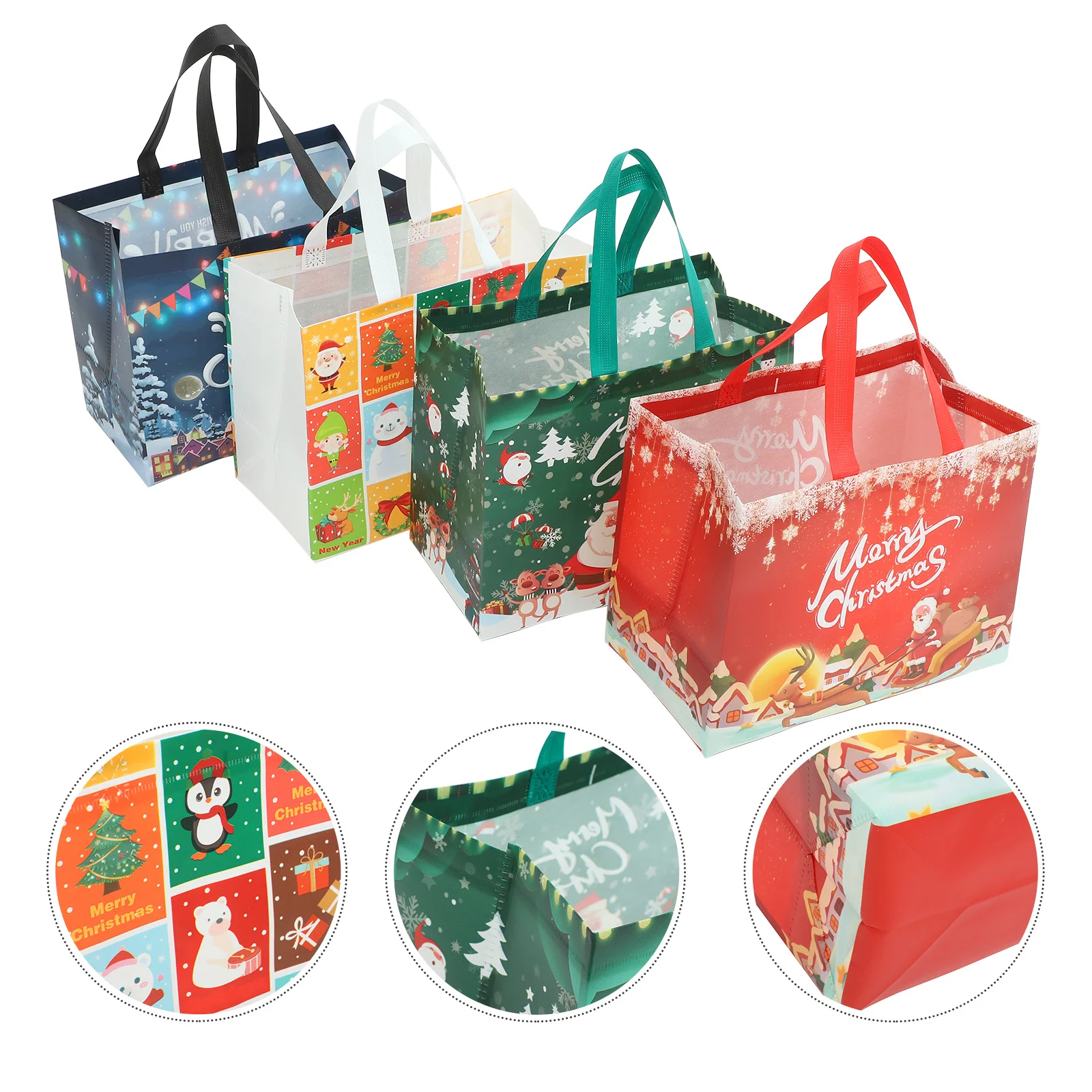 16 Pcs Carrier Bags Shopping Tote Non Woven Christmas Gift Handbags Candy Gifts Xmas Favor Reusable Grocery Non-woven Miss
16 Pcs Carrier Bags Shopping Tote Non Woven Christmas Gift Handbags Candy Gifts Xmas Favor Reusable Grocery Non-woven Miss