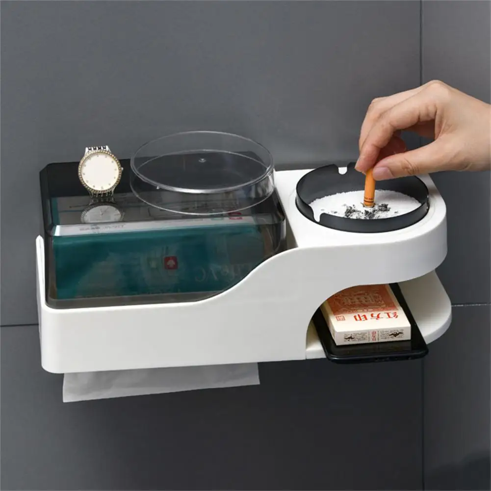 Wall-mounted Paper Holder with Ashtray ABS Toilet Roll Tissue Box Household Supplies Paper Holders Bathroom Hardware
Wall-mounted Paper Holder with Ashtray ABS Toilet Roll Tissue Box Household Supplies Paper Holders Bathroom Hardware