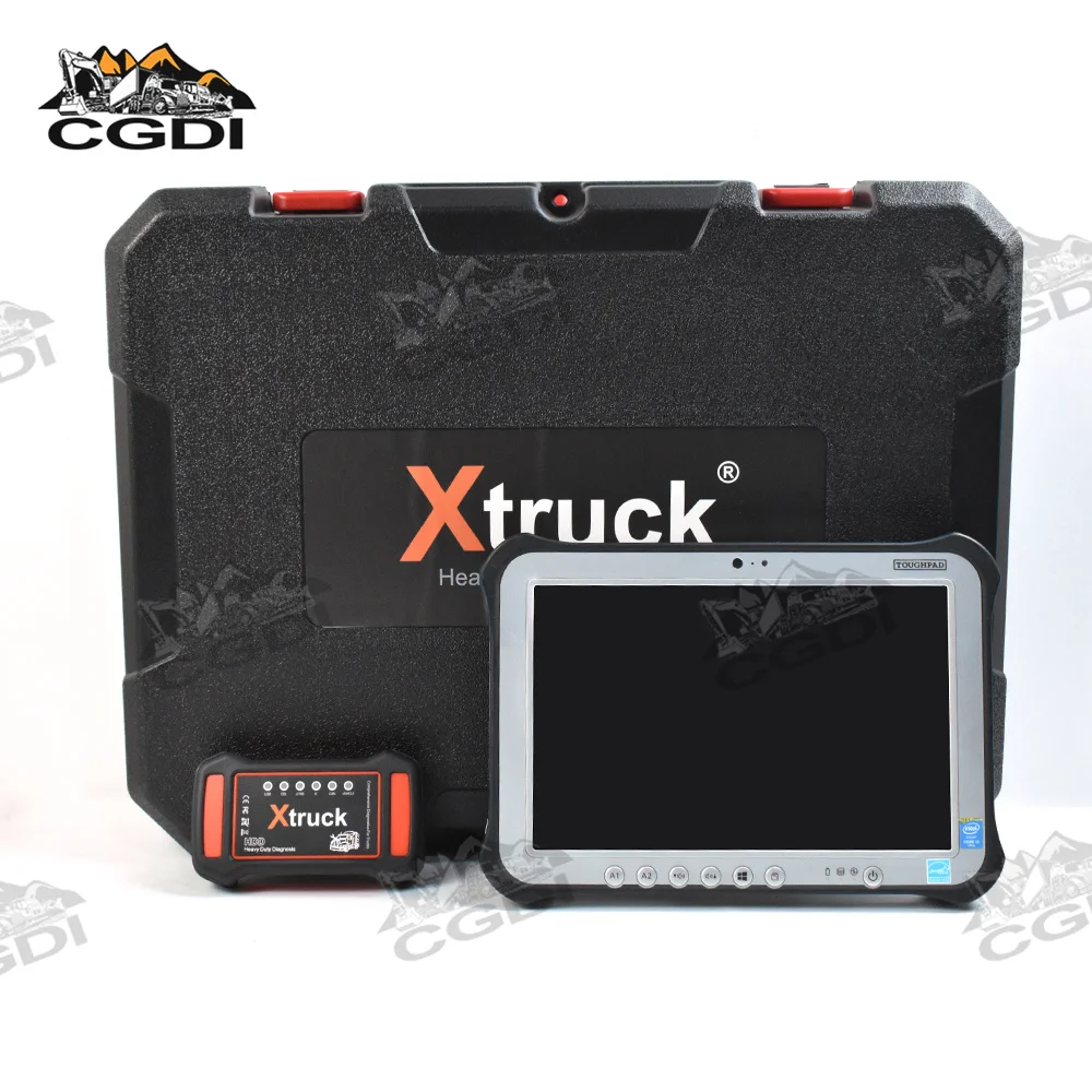 

Full Set Xtruck Y009 HDD Support Multi-brands OBD2 Scanner with FZ-G1 Tablet for Heavy Duty Trucks Diesel Diagnostic Tools