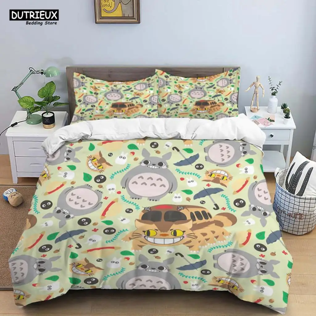 Totoro Polyester Bedding Sets,Kids Covers,Anime Bedding set,cover&2pcs Pillowcase bt21, King Size Bedding set, Brushed
Totoro Polyester Bedding Sets,Kids Covers,Anime Bedding set,cover&2pcs Pillowcase bt21, King Size Bedding set, Brushed