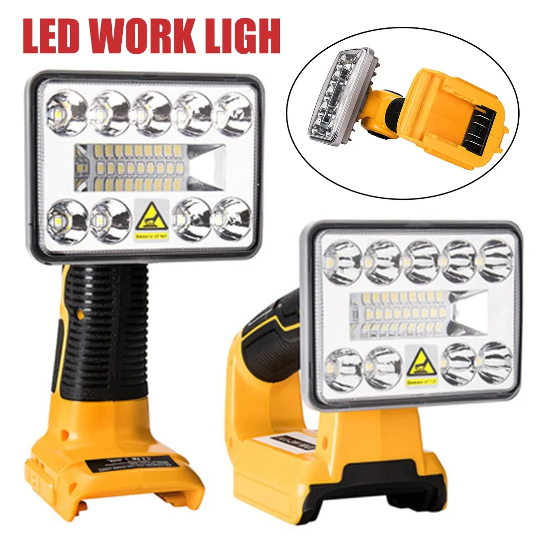 New LED Light for DeWalt 14.4/18V Lithium Battery Outdoor Spotlight 3" with USB Portable Home Garden Camping Hiking Lighting
New LED Light for DeWalt 14.4/18V Lithium Battery Outdoor Spotlight 3" with USB Portable Home Garden Camping Hiking Lighting
