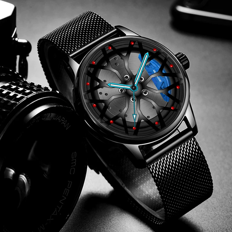 relogio masculino Stainless Steel Mesh Belt Waterproof Watch 2022 Luxury Car Wheel Mens Watches Men Wheel Hub Quartz Wrist Watch
relogio masculino Stainless Steel Mesh Belt Waterproof Watch 2022 Luxury Car Wheel Mens Watches Men Wheel Hub Quartz Wrist Watch