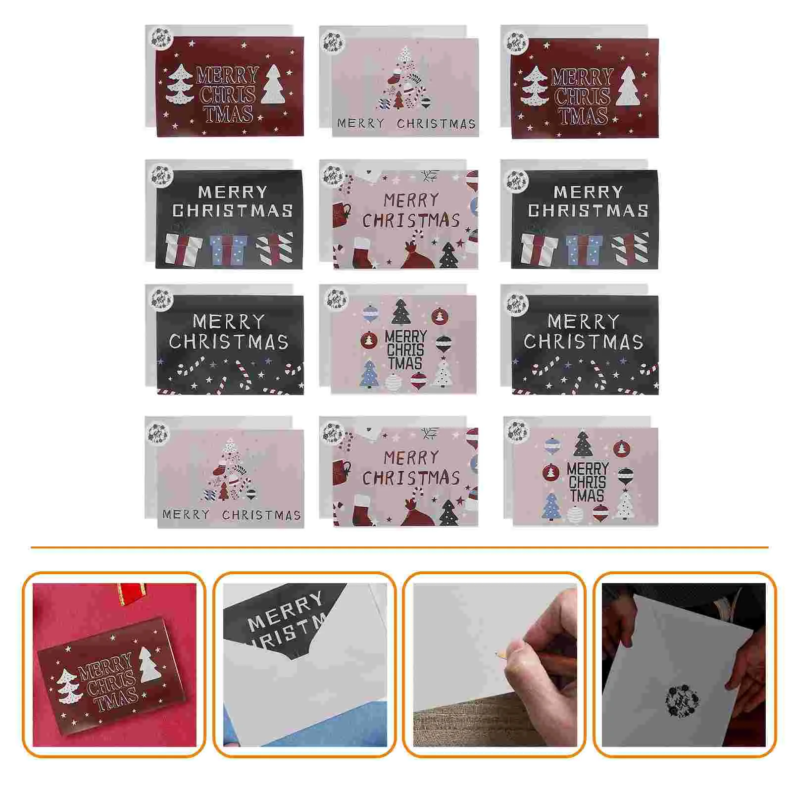 12 Delicate Creative Gift Packing Cards Christmas Elements Cards for Friends
12 Delicate Creative Gift Packing Cards Christmas Elements Cards for Friends
