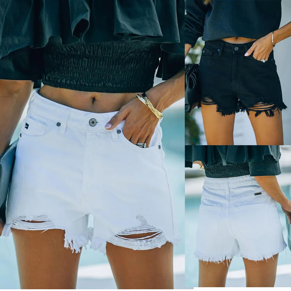 women's jeans 2022 trend European American jeans 2022 solid color ripped raw edge shorts temperament denim casual Women's pants
women's jeans 2022 trend European American jeans 2022 solid color ripped raw edge shorts temperament denim casual Women's pants