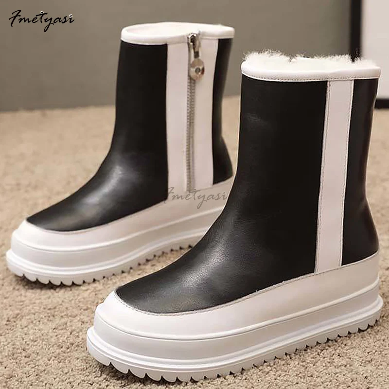 Women Snow Boots Warm Plush Fashion Platform Shoes Round Toe Thick-Sole Female Ankle Boots Outdoor Waterproof Women Short Boots
Women Snow Boots Warm Plush Fashion Platform Shoes Round Toe Thick-Sole Female Ankle Boots Outdoor Waterproof Women Short Boots