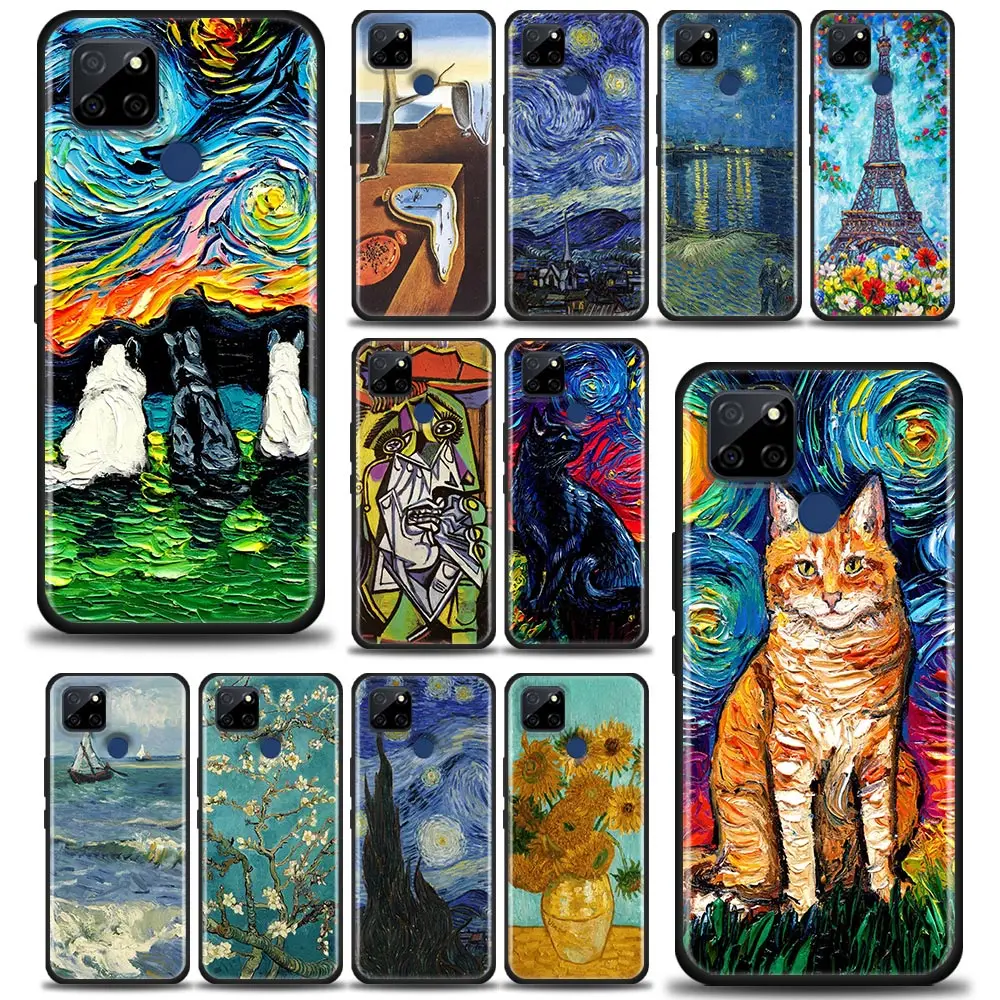 Cat For Realme C1 C2 C21Y C25 C12 Case Soft Cover 3D Retro Oil Painting Van-Gogh Phone Cases For OPPO Realme GT 5G 2 Neo2 Coque
Cat For Realme C1 C2 C21Y C25 C12 Case Soft Cover 3D Retro Oil Painting Van-Gogh Phone Cases For OPPO Realme GT 5G 2 Neo2 Coque