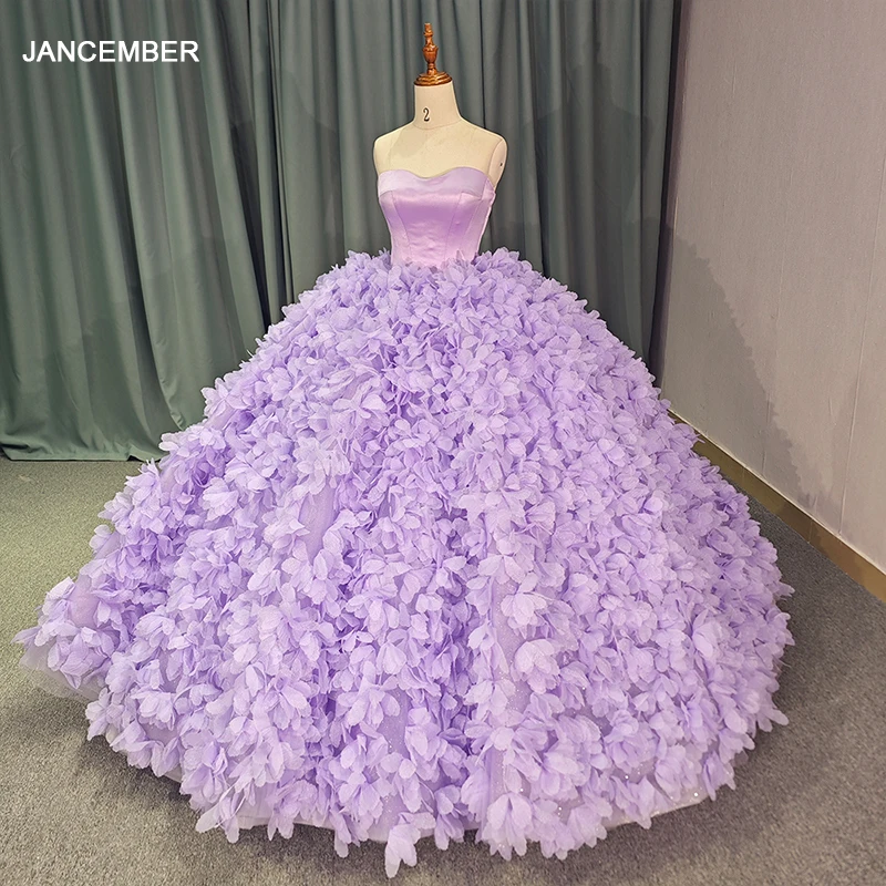 Фиолетовое бальное платье Charro Quinceanera на шнуровке без бретелек с аппликацией из