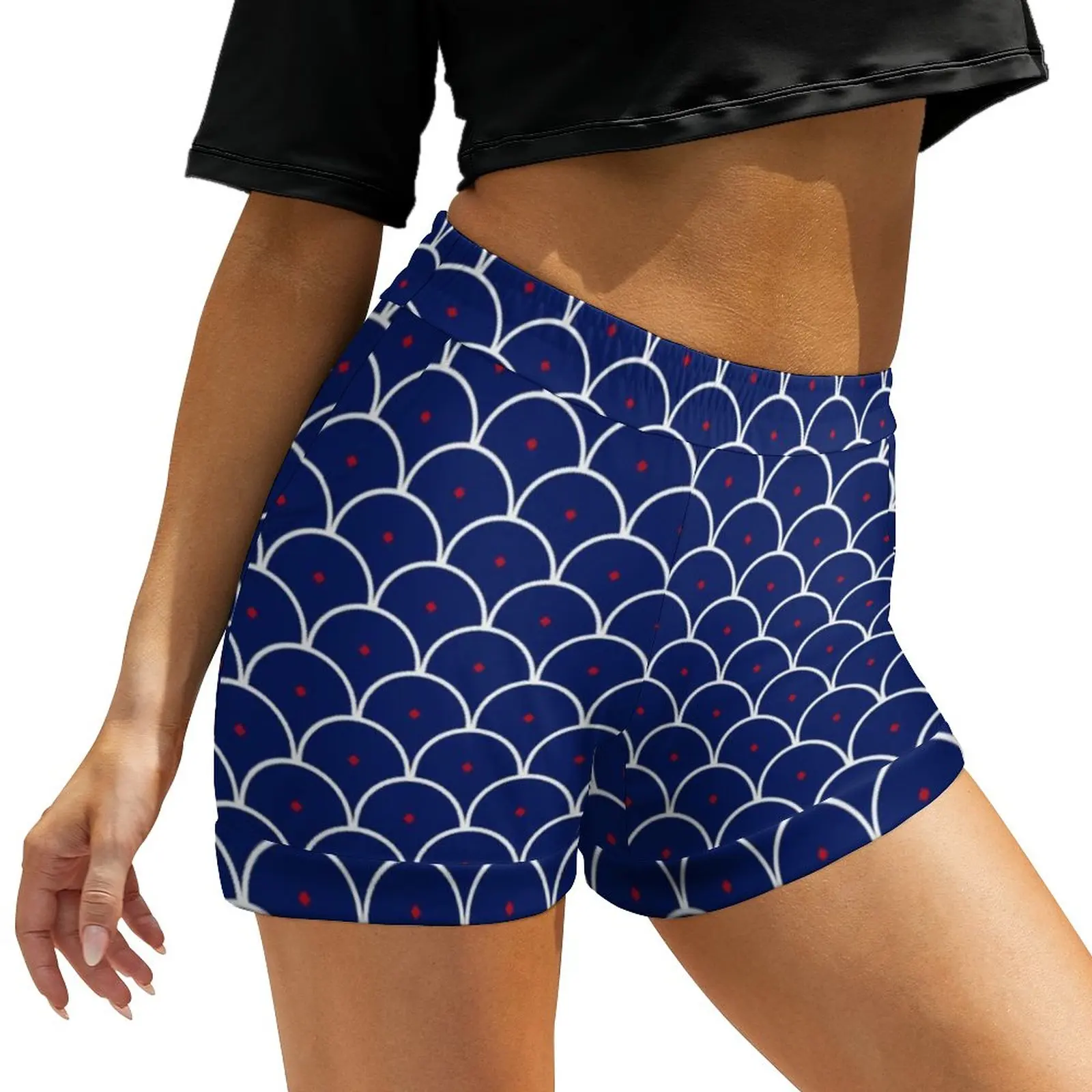 Blue Waves Seigaiha Shorts High Waist Trendy Shorts Streetwear Oversized Short Pants Summer Y2k Print Bottoms
Blue Waves Seigaiha Shorts High Waist Trendy Shorts Streetwear Oversized Short Pants Summer Y2k Print Bottoms