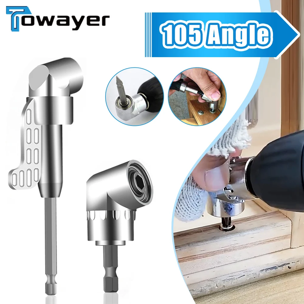 105 Angle Screwdriver Set Socket Holder Adapter Adjustable Bits Drill Bit Angle Hand Tool Screw Driver Tool 1/4'' Hex Bit Socket
105 Angle Screwdriver Set Socket Holder Adapter Adjustable Bits Drill Bit Angle Hand Tool Screw Driver Tool 1/4'' Hex Bit Socket