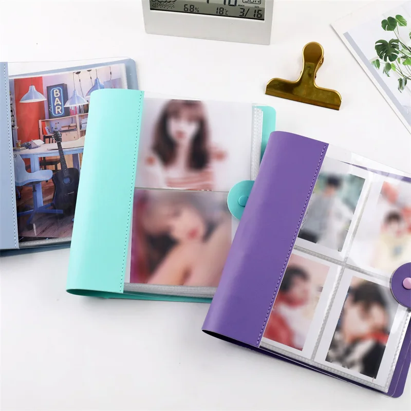 200 карманов, 3 дюйма, Фотоальбом Polaroid, книга для хранения фотокарт, кожаная строчка, стиль визитных карточек, альбом для карточек 
200 карманов, 3 дюйма, Фотоальбом Polaroid, книга для хранения фотокарт, кожаная строчка, стиль визитных карточек, альбом для карточек