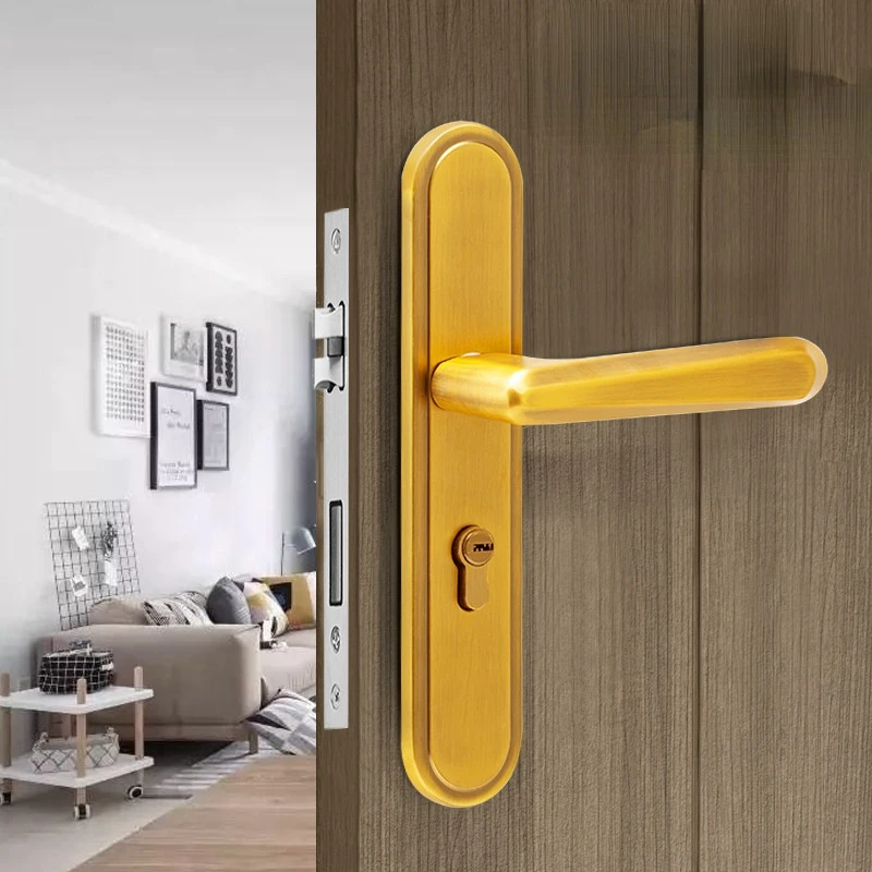 European-style Indoor Bedroom Door Lock Magnetic Silent Mechanical Bronze Zinc Alloy Handle Lock Home Room Wooden Door Lock
European-style Indoor Bedroom Door Lock Magnetic Silent Mechanical Bronze Zinc Alloy Handle Lock Home Room Wooden Door Lock