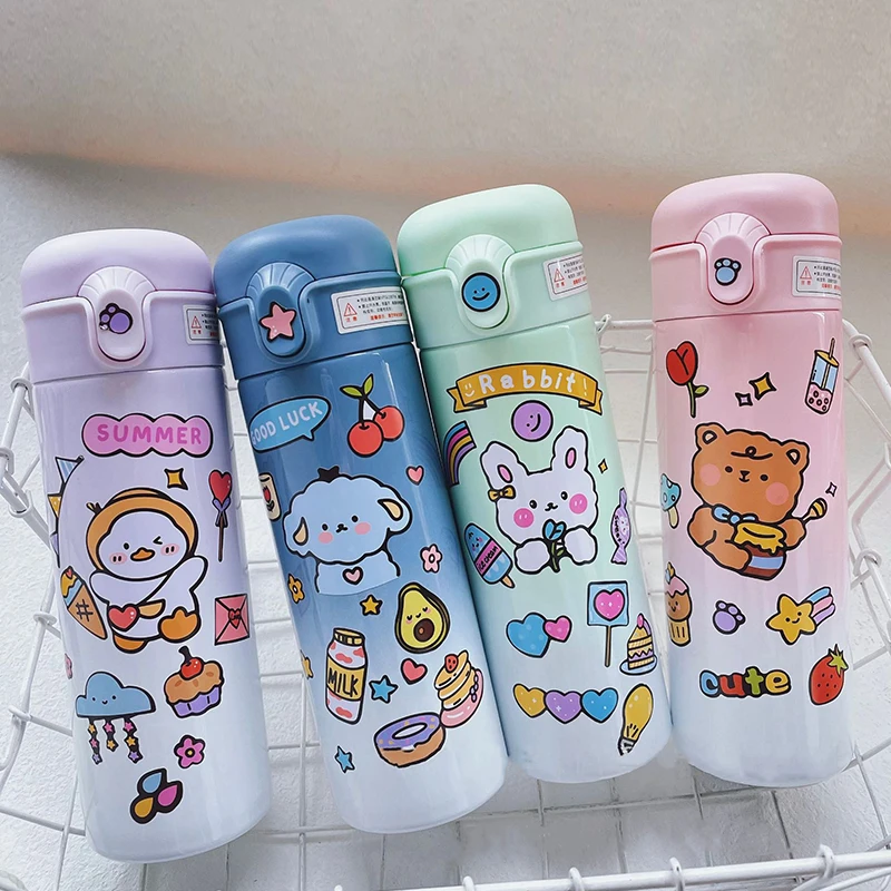 Thermal Water Bottle Gradient Color 304 Stainless Steel Vacuum Insulation With Straw Bouncing Water Bottle For Children
Thermal Water Bottle Gradient Color 304 Stainless Steel Vacuum Insulation With Straw Bouncing Water Bottle For Children
